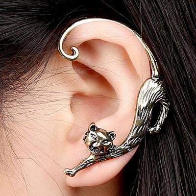 Retro Punk Fashion Cat Earrings