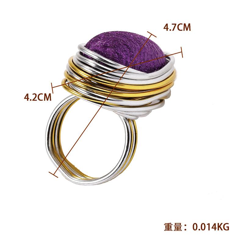 Gemstone ring Fashion women's dinner with dress accessories closed ring