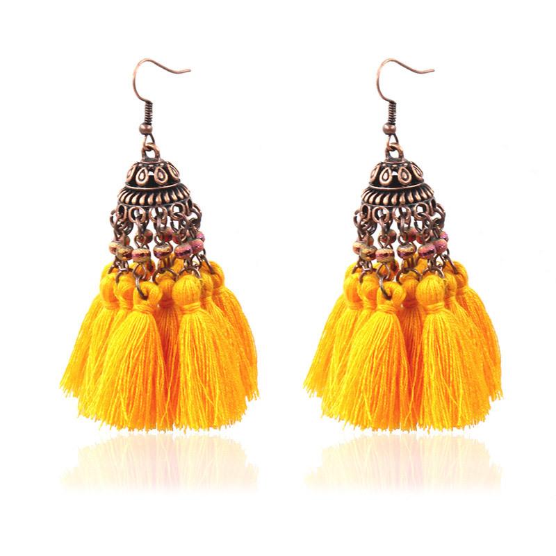 Vintage earrings female fashion tassel earrings