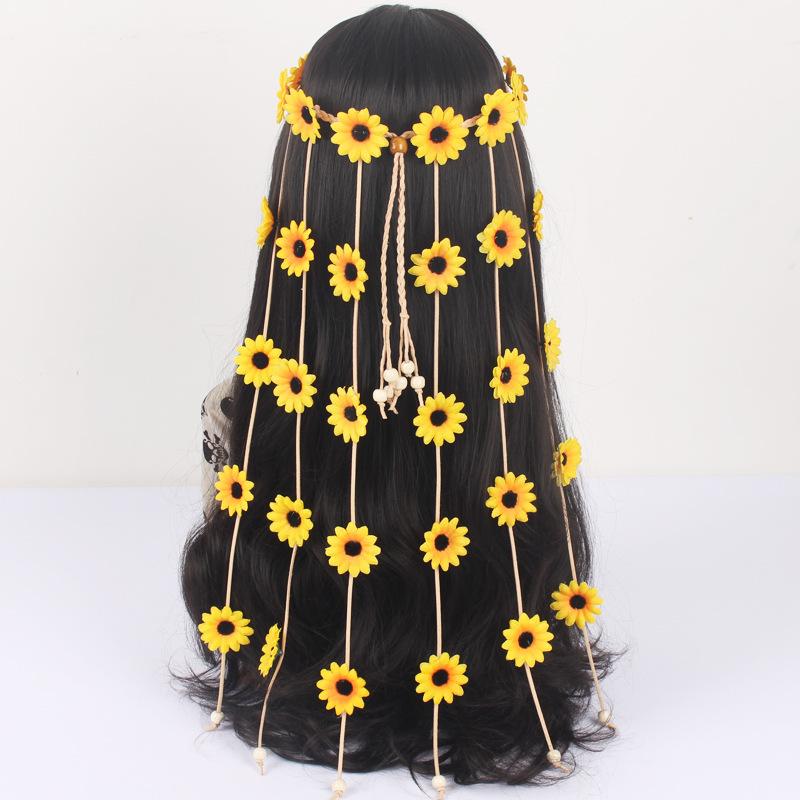 Headdress garland daisy flower headband