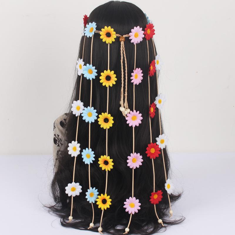 Headdress garland daisy flower headband