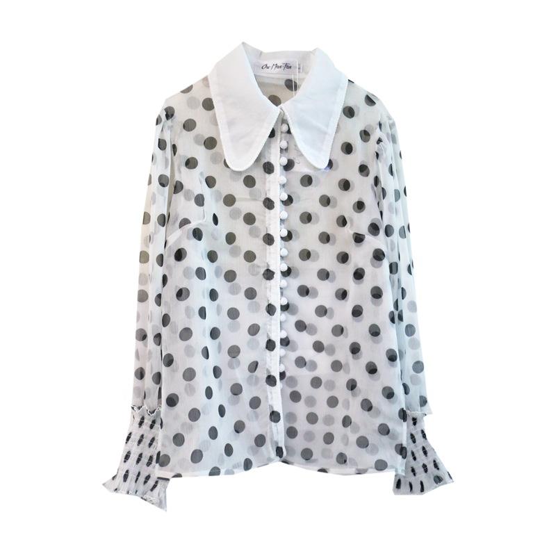 Spotted Lantern Long Sleeve Vintage Top