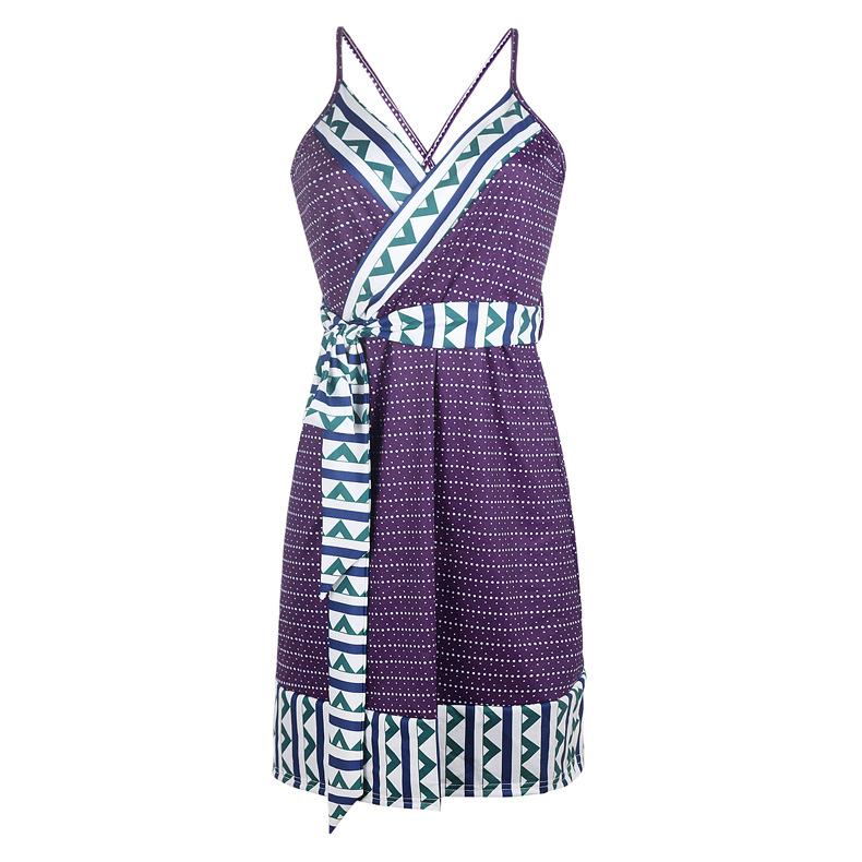 Printed Strap Maternity Midi Dress