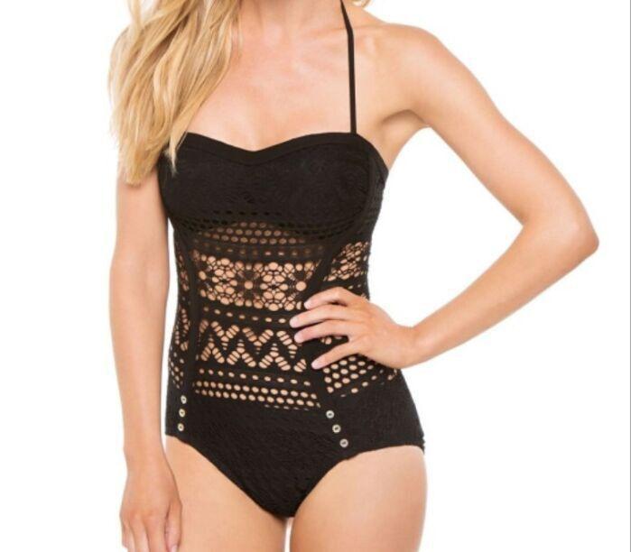 One Piece Swimsuit Women Push Up Solid Bodysuit Set Sexy Beach Wear