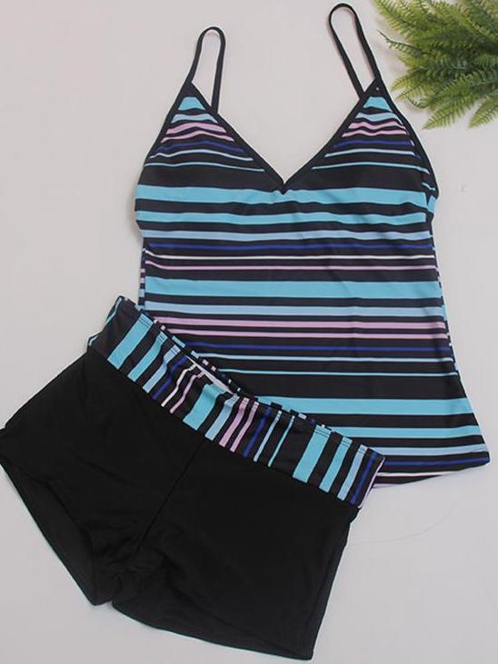 High waist split ladies swimsuit