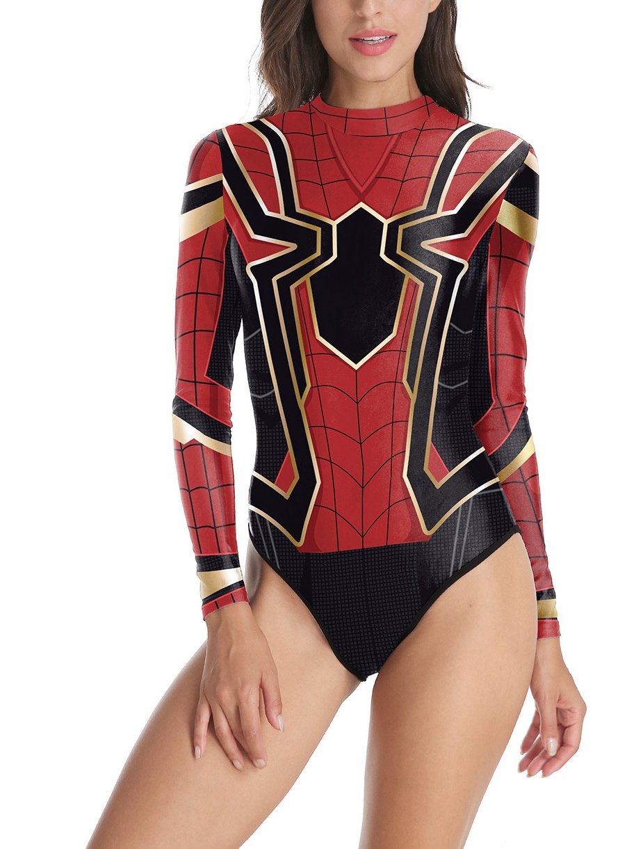 Fashion Spider-Man One-piece Swimsuit Women