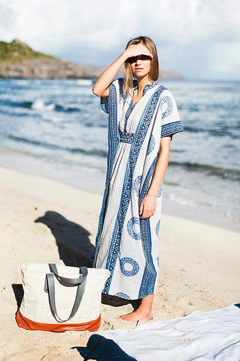 Beach Printed Bikini Blouse