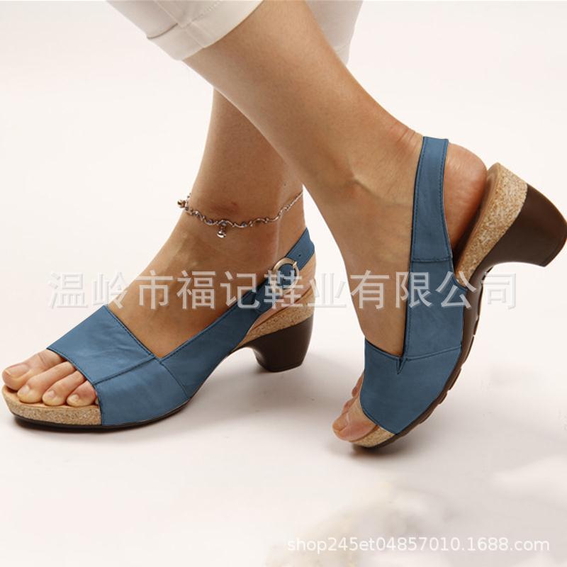 New Autumn Fishmouth Toe Beach Women's Sandals Large Size Women's Shoes