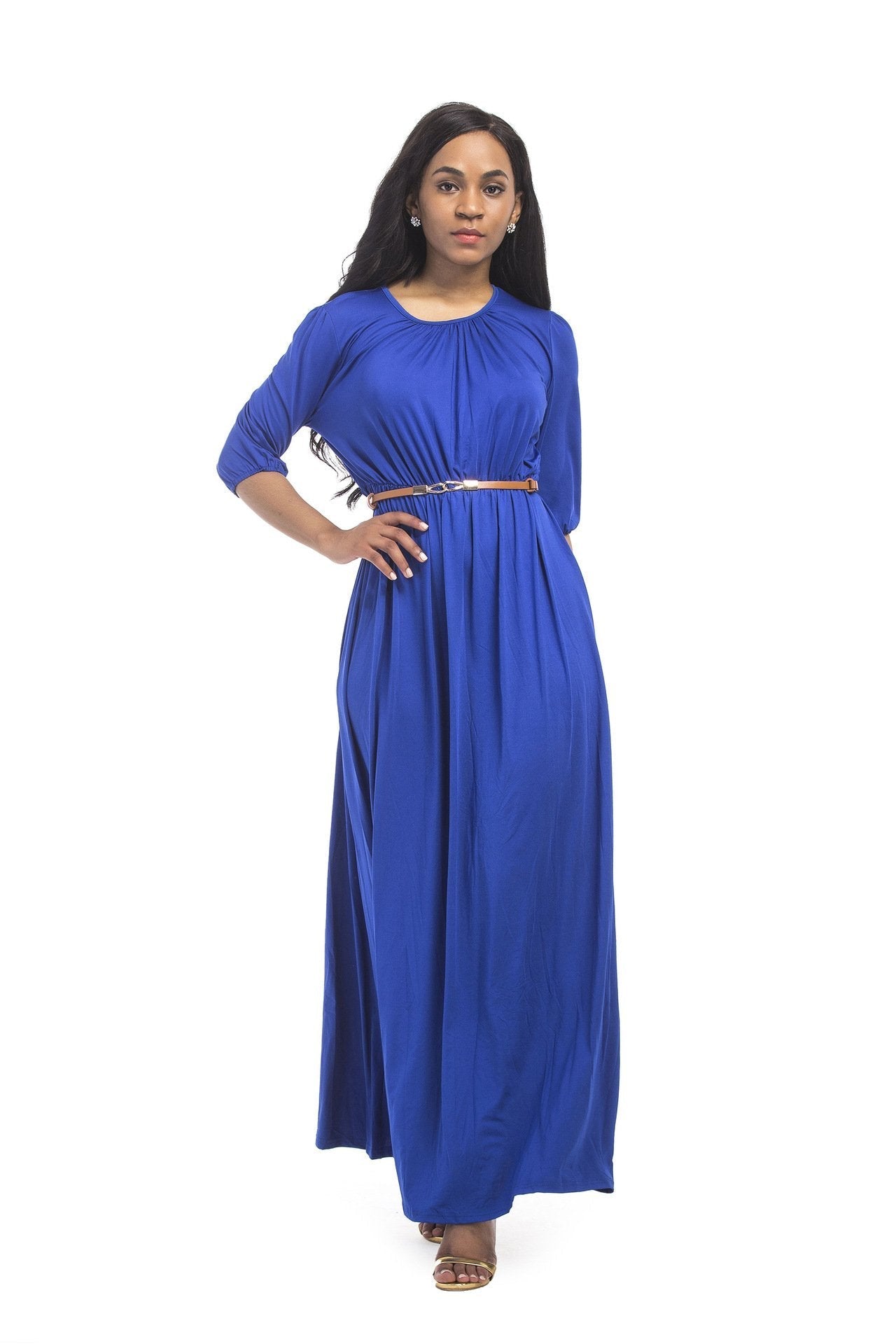 V collar sexy Slim dress plus size evening dress 6 COLORS