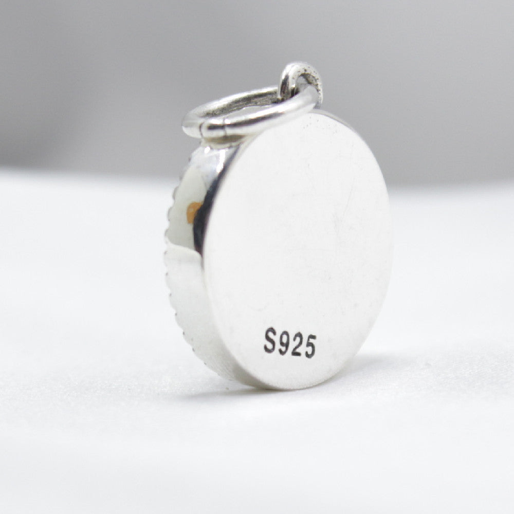 Silver S925 Tibetan Six-word True Words Small Pendant