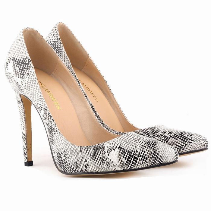 Serpentine Leopard Zebra Pattern High Heel Women'S Shoes