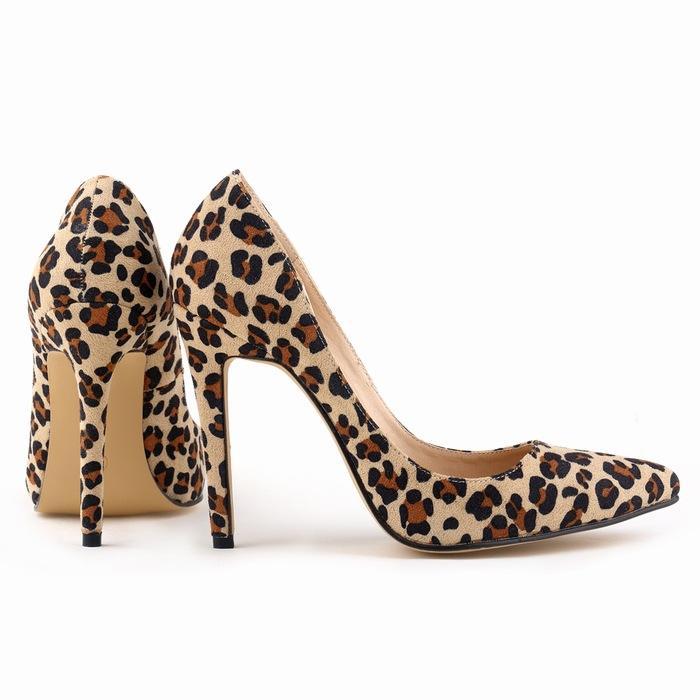 Serpentine Leopard Zebra Pattern High Heel Women'S Shoes