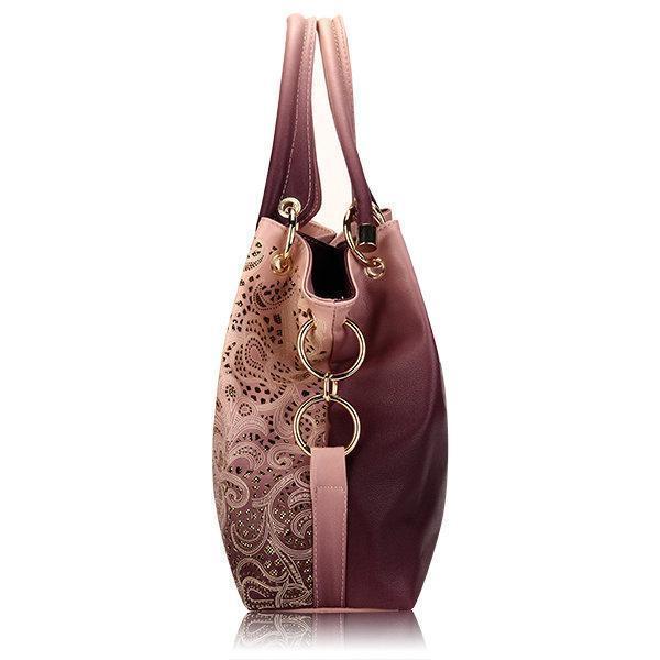 Women Vinage Hollow Out Pendant Shoulder Bags Elegant Retro Handbags