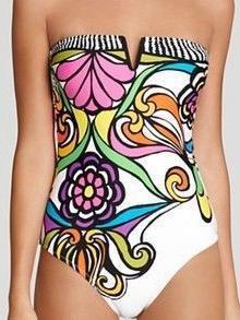 Siamese Printed Bikini One Piece Sexy Swimsuit