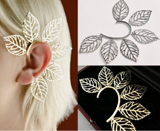 Retro One Piece Big Leaves Ear Cuff Earring