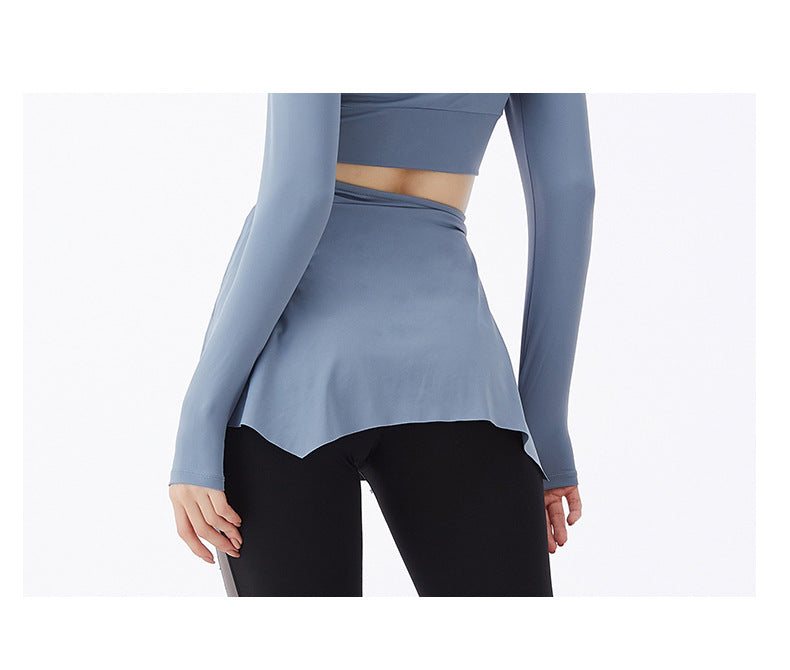 Summer New Yoga Clothes Sports Hip Cover Ins Online Celebrity Fitness Suit with Hip-covering Yoga Clothes for Women