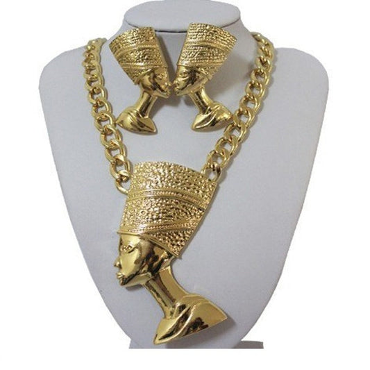 Egyptian Pharaoh Noble Exaggerated Alloy Necklace