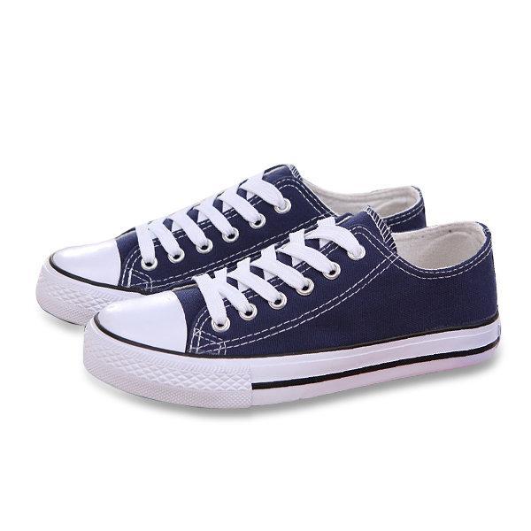 Big Size Canvas Candy Color Lace Up Casual Shoes