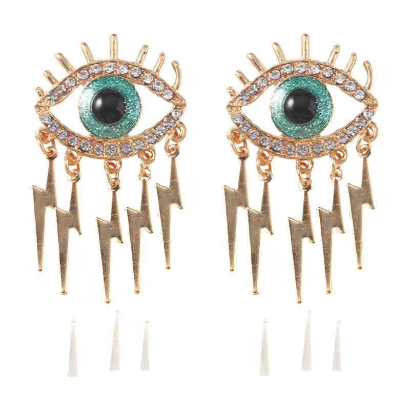 Fashion Exaggerated Personality Creative Diamond Eye Earrings