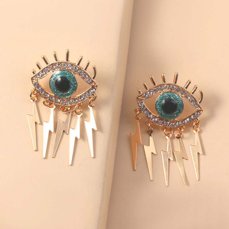 Fashion Exaggerated Personality Creative Diamond Eye Earrings