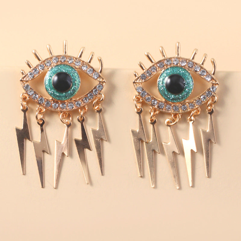 Fashion Exaggerated Personality Creative Diamond Eye Earrings