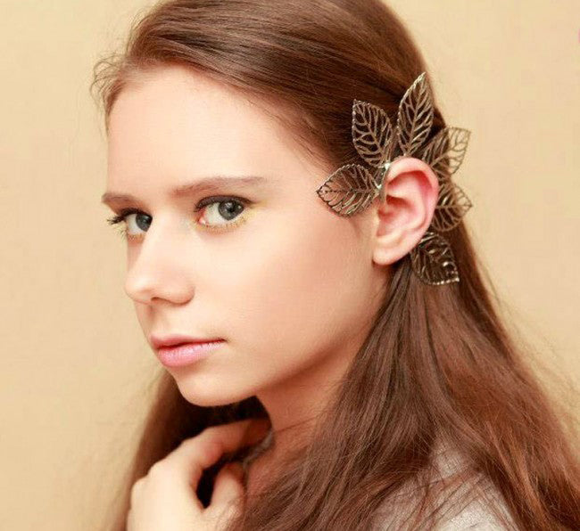 Retro One Piece Big Leaves Ear Cuff Earring