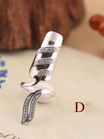 Lucky Flower Of Finger-Nails Sterling Sliver Accessories