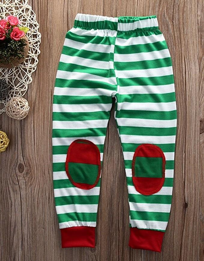 Family Christmas pajams stripe set Xmas family suit