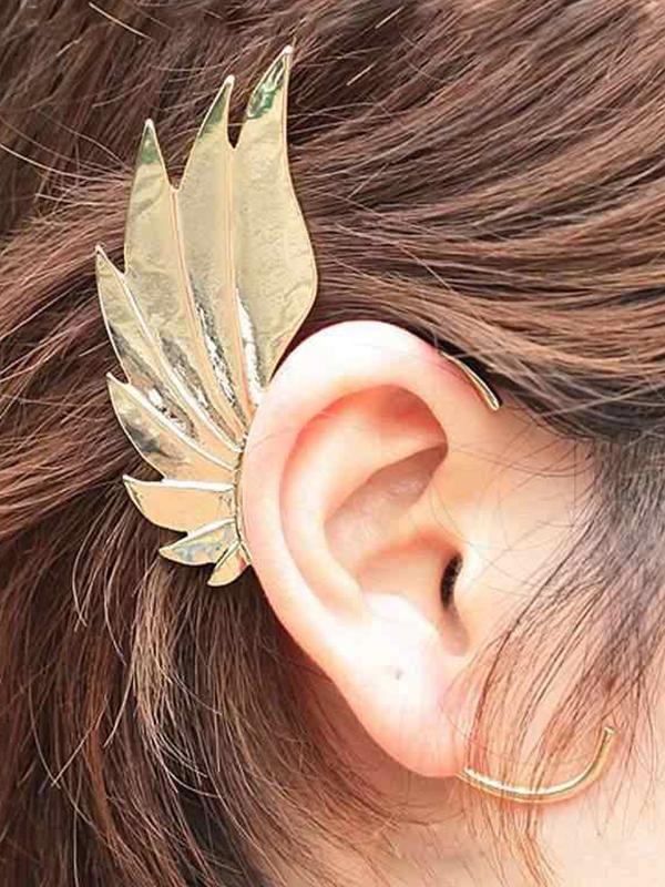 1PC Retro Boho Feather Shape Ear Cuff Earring