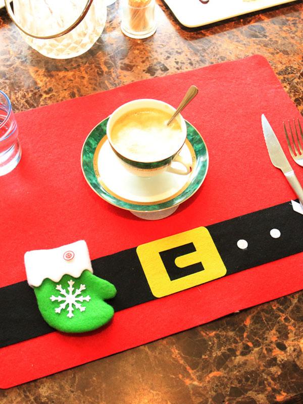 Christmas Snowman Snowflake Holiday Table Mat