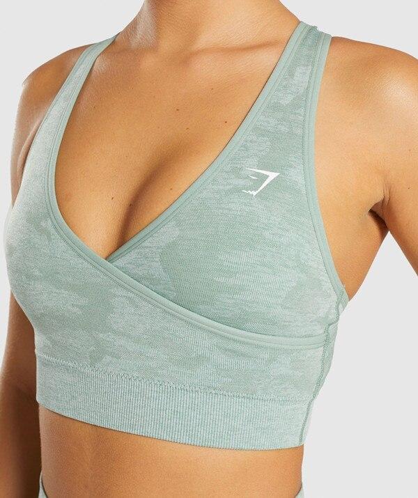 Running Gym Camouflage Outwork Sexy Seamless Sport Bra New Summer Fashion High Stretch Women Quick Dry Padded Top Fitness