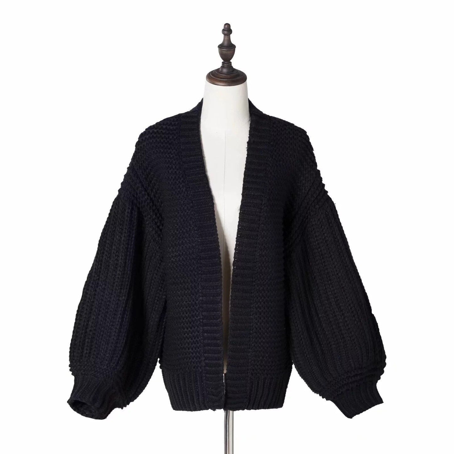 Women's Fashion Cardigans Thick Hand Knitted V-neck Open Stitch Sweaters Loose Oversized Sweater Winter Chic Boho Outerwear