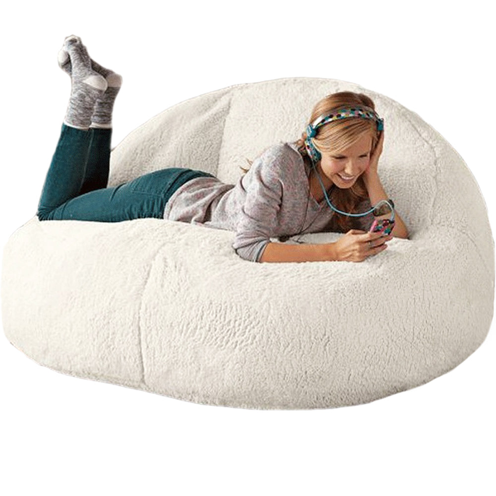 New Bean Bag Sofa Bed Pouf COVER No Filling Stuffed Giant Beanbag Ottoman Relax Lounge Chair Tatami Futon Floor Seat Cover