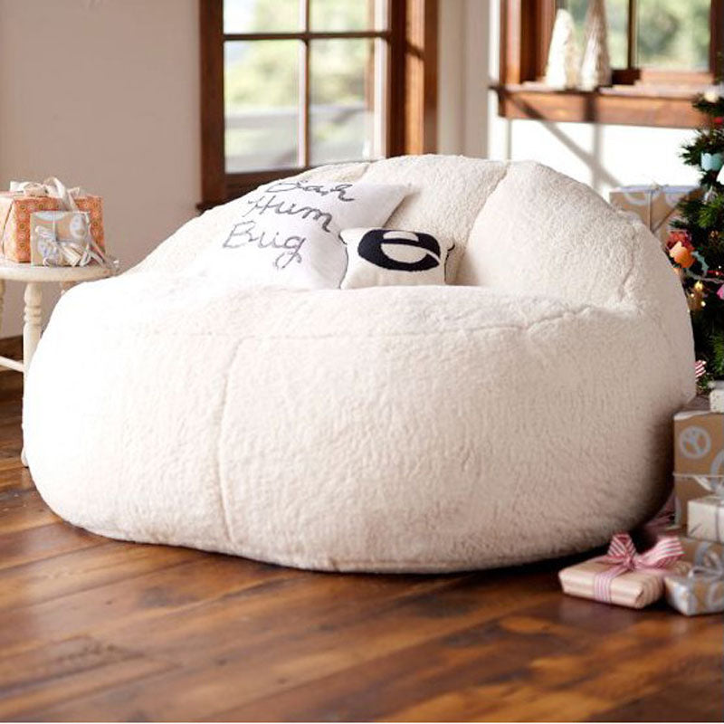 New Bean Bag Sofa Bed Pouf COVER No Filling Stuffed Giant Beanbag Ottoman Relax Lounge Chair Tatami Futon Floor Seat Cover