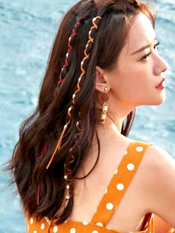 Boho National Wind Taro Rope Hip Hop Hippie Metal Dirty Hair Rope Headwear Holiday Travel Braided Colorful