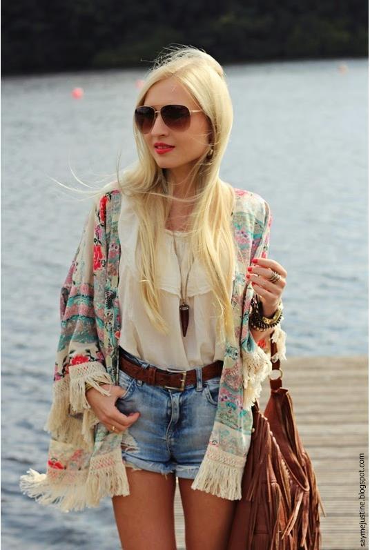 Casual Floral Loose Cardigan Summer Jacket Tops