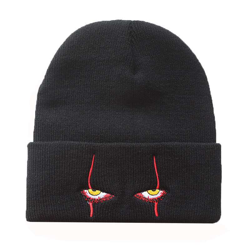 Pennywise scary eyes  hat warm cover hip hop Hat Wool Hat