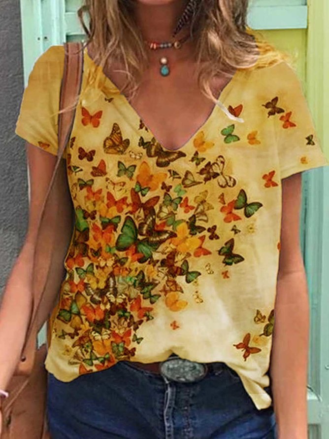 Multicolor Floral Casual Shirts Blouse