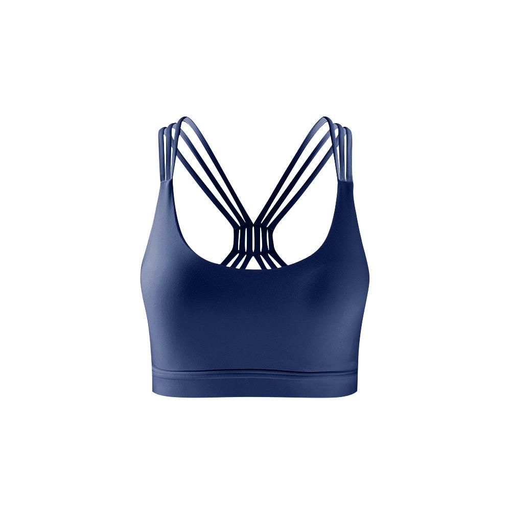 Sports bra women's suspenders gather without rims. Cross-band beauty back yoga vest