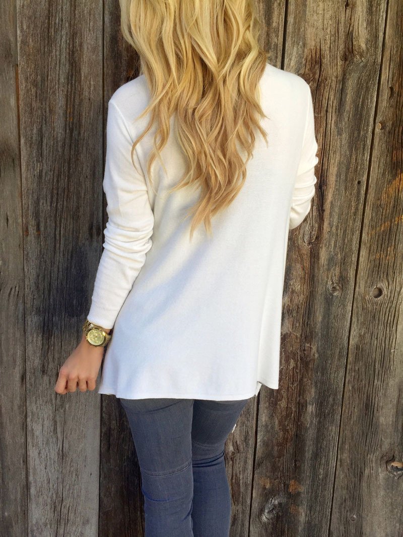 Classic Tassel Slash Sweater Top