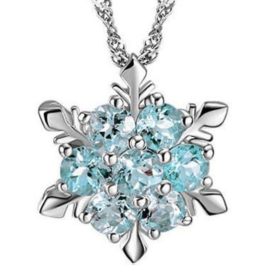 Christmas Snowflake Sliver-gilt Necklace Accessories