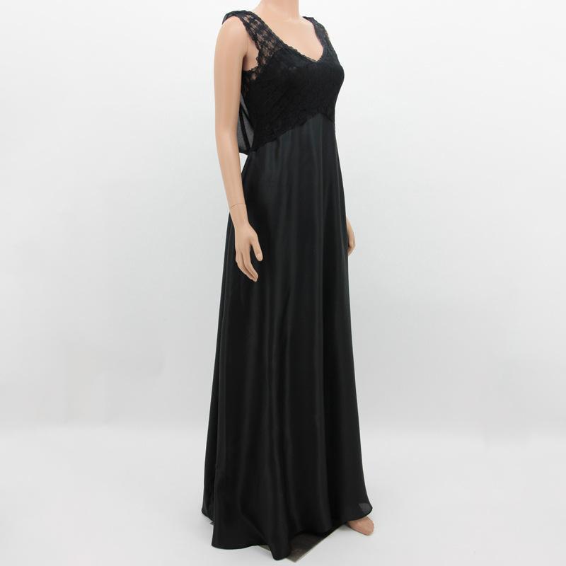 Sleeveless Lace Evening Maxi Dress