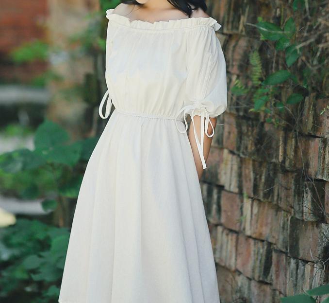 New Summer Solid Color Mini Dress