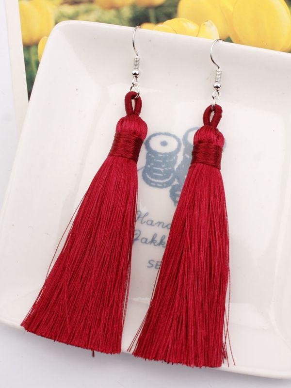 Bohemian Multicolor Tassel Accessories Earrings