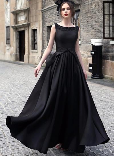 Elegant Solid Color Sleeveless Backless Evening Maxi Dress