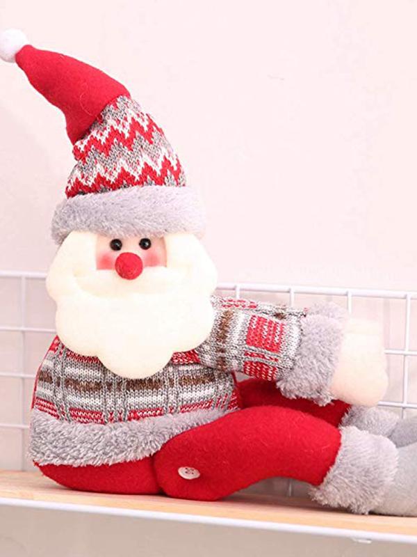 Santa Claus Elk Snowman Doll Curtain Buckle Christmas Decoration