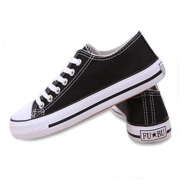 Big Size Canvas Candy Color Lace Up Casual Shoes