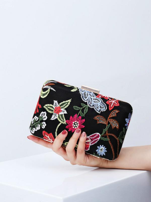 Embroidered evening bag ethnic style banquet bag