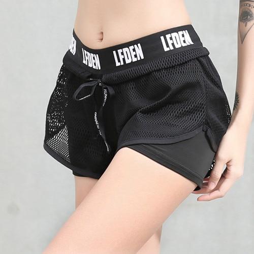 2in1 Running Shorts Women Breathable Outdoor Fitness Sports Short Training Exercise Jogging Yoga Shorts Sportswear