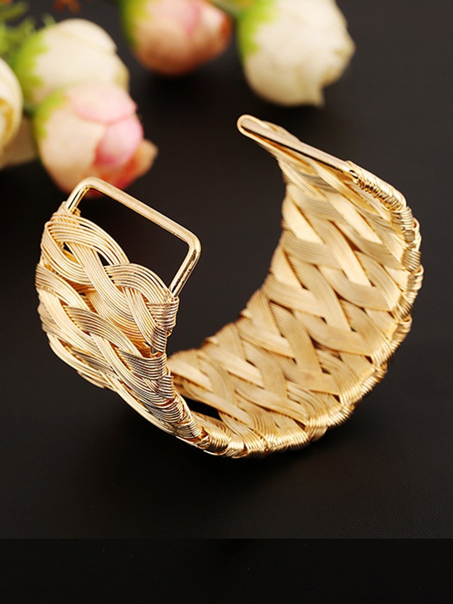 Bohemian Metal Wire Weave Bracelet